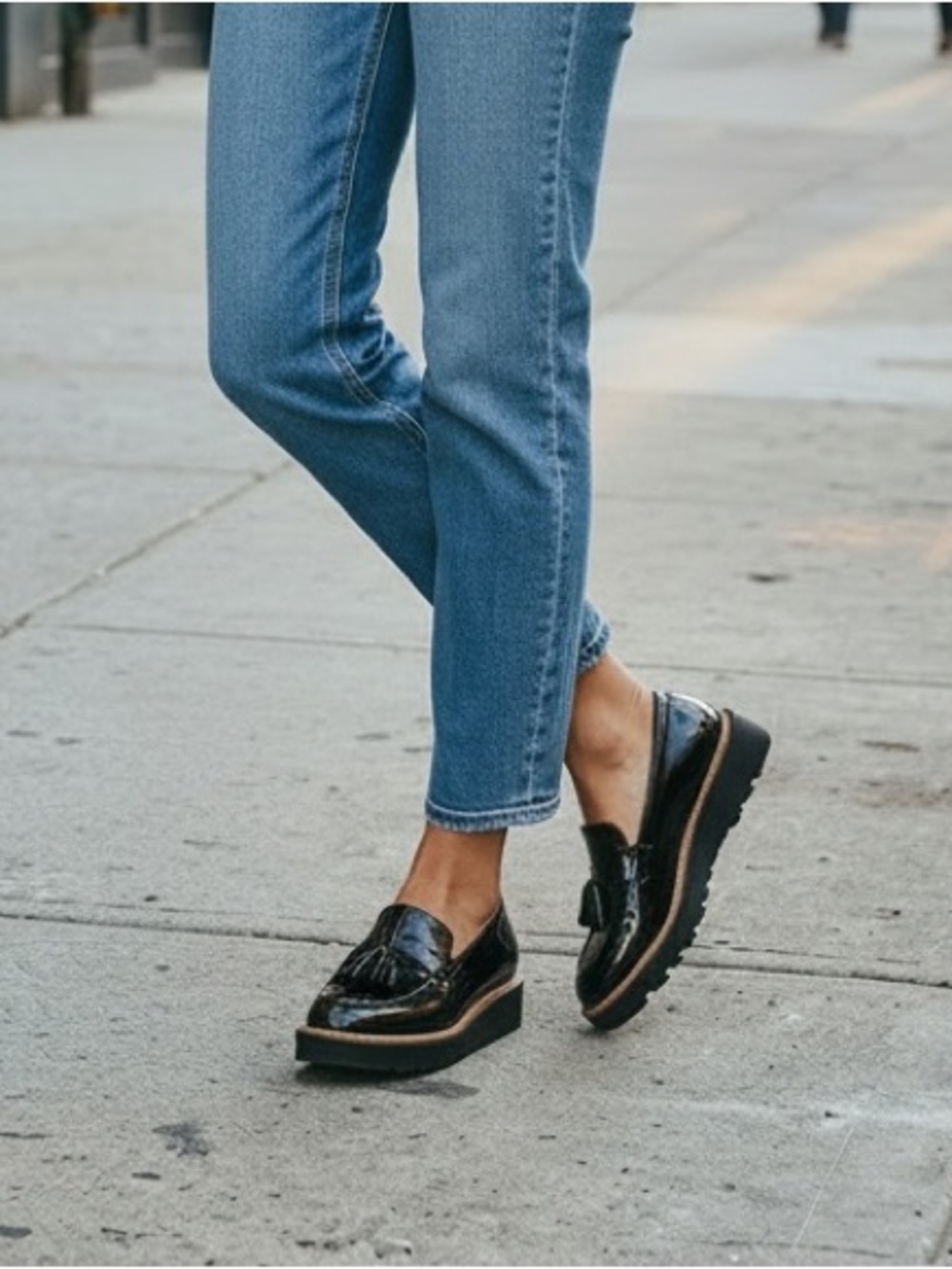 SOLD… Do Not Buy… NATURALIZER Electra Black Patent Leather Platform Loafers